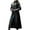 Black, variant on Dezsed Women's Faux Leather Jackets Long Trench Coat Women's Fashion Sexy Fall And Winter Solid Long Leather Coat Imitation Leather Windbreaker Coat Black XXL