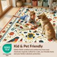 thumbnail image 4 of Design&I 2'x3' Washable Doormat Retro Mid Folk Bird Southwestern Motif Funky Century Orange Eclectic for Entryway, Indoor, Ultra-Thin & Non-Slip Skid-Resistant, 4 of 7