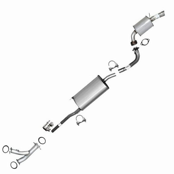 Exhaust Front Pipe, Y-Pipe, Muffler Assembly & Resonator Fits 2004–2006 Lexus RX330 3.3L, 2007–2009 RX350 3.5L & 2004–2007 Toyota Highlander 3.3L – Direct Fit