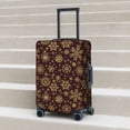 thumbnail image 4 of Salouo Golden Snowflakes Pattern Travel Dust-proof Suitcase Cover, Softside Suitcase Protector Luggage Cover Protector for 18-32inch ,Not Included Suitcase, 4 of 8