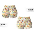 thumbnail image 3 of Sikiie Insects In Plants Print Workout Shorts Women Scrunch Butt Gym Shorts Seamless High Waist Tummy Control Yoga Biker Athletic Shorts, 3 of 5