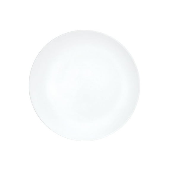 Cal Mil Shallow Coupe White Melamine Plate, 7 inch Dia. X 0.75 inch Height -- 6 per case.