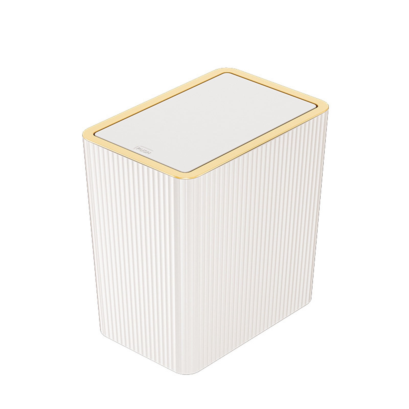 Kbndieu Bathroom Trash Cans Household Toilet with Lid Has Living Room Kitchen Bedroom Trash Cans Press Grips for Bedroom/Bathroom/Office, Fits Under Desk/Sink/Cabinet