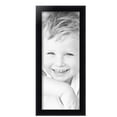 thumbnail image 2 of ArtToFrames 8x20 Inch Satin Black Bull Nose Picture Frame, This Black Wood Poster Frame is Great for Your Art or Photos, Comes with Regular Glass (1417), 2 of 7