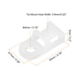 thumbnail image 2 of Uxcell 250pcs Cable Tie Base Saddle Type Mount Wire Holder, 0.79"x0.38"x0.2" Wire Clips Organizer Clamp White 0.16"Dia, 2 of 4