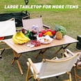 thumbnail image 6 of Camping Table Portable Table Folding Table with Carry Bag 4-6 Person Table for Camping Outdoor Picnic, 6 of 14