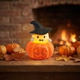 thumbnail image 2 of Tryvkinvive Halloween Pumpkin Ghost Night Light,Glowing Lamp for Halloween Decorations,Cartoon Figure Table Ornament for Halloween Indoor Outdoor Tabletop Decor, 2 of 7