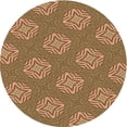 thumbnail image 1 of Ahgly Company Machine Washable Indoor Round Transitional Mahogany Brown Area Rugs, 7' Round, 1 of 7