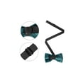 thumbnail image 2 of CORBATA DE LAZO AJUSTABLE DE VELVET INSPIRAR CHIC PARA EL DÍA DEL PADRE, TAMAÑO ÚNICO, TEAL, PARA PROM Y BODA, 2 of 4