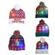 thumbnail image 5 of Gorro de Navidad tejido, llamativo, Unisex, resistente a desgarros, gorro de invierno de alce navideño, gorro con luz intermitente LED para Navidad, 5 of 5