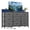 Gray, variant on edx 9-Drawer Fabric Dresser TV Stand, Multifunctional Storage Cabinet with Power Outlets & LED Light, Rust