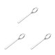 thumbnail image 1 of Bewildely Cuchara de tenedor de mango largo, cuchara de acero inoxidable 304, cuchara creativa para ensalada casera, tenedor de fruta para estudiantes, Plata 19.3*3.5 cm 3piezas Bewildely CBP074506, 1 of 6