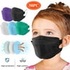 50pcs Children's Face Mask, Disposable, 4 Layers, 50 Units Ages 4-12, Breathable, 4 Ply Face Covering for Kids Boys and Girls, with Nose Clip Ear Loops
