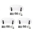 thumbnail image 1 of 3X Transparent Color Universal Motorcycle Adjustable Wind Screen Extension Windshield Spoiler Air Deflector 28.5x12x21cm, 1 of 7