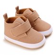 thumbnail image 6 of Tao Tao Baby Boy Girl Sneakers High-Top Ankle Shoes Non Slip Soft Sole Infant Toddler Prewalker First Walker Crib Shoes Casual Soft Sole Shoes Brown 12-15 Months, 6 of 6