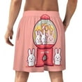 thumbnail image 2 of NICKSUN Shorts de Pyjama Amusants pour Hommes, Bas de Pyjama Courts Doux avec Poches, Jouet Lapin Machine à Vendre, 3TG, 2 of 6