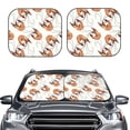 thumbnail image 2 of Windshield Sun Shade, Shrimp No.9030 Foldable Car Sun Shade Windshield For Front, 2 Pieces, 2 of 4