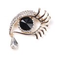 thumbnail image 1 of Sonducket Angel Tears Eye Design Brooch Pin Party Decoration Rhinestone Crystal Favor Type3, 1 of 6