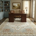 thumbnail image 6 of 9x12 Oriental Area Rug Living Room Washable Non Slip Boho Soft Rugs Bedroom Dining Room Decor-Orange, 6 of 7