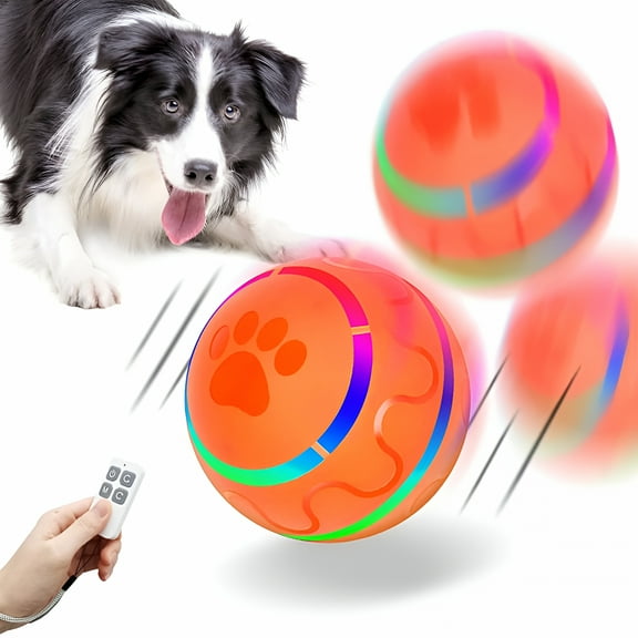 BESTSKY Interactive Dog Toy Ball with Remote Control,Led Lights