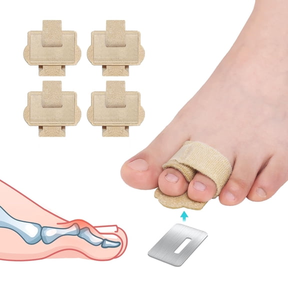 Hammer Toe Straightener Corrector Wrap for Women & Men, Hammer Toe Splint Support - 4 in package