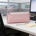 thumbnail image 2 of Large Capacity Double Layer Oxford Fabric Pencil Pouch, Wrist Strap Pencil Case, Portable Pen Pouch for Office Work and Daily Commute 8.7 x 4.3 Inches, 2 of 6