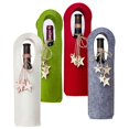 thumbnail image 3 of Funda de botella de vino de Navidad Yotijar decoración verde, 3 of 10
