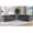 Grey, variant on Newest 6-Piece Chesterfield Velvet Sofa Set (3 3 Seater) for Elegant Living Room or Office Lounge, Grey