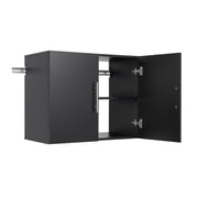 Prepac HangUps 30 Upper Wooden Garage Storage Cabinet in Black