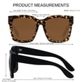 thumbnail image 4 of Gafas de sol ANDWOOD de gran tamaño para mujer con protección UV400, 4 of 5