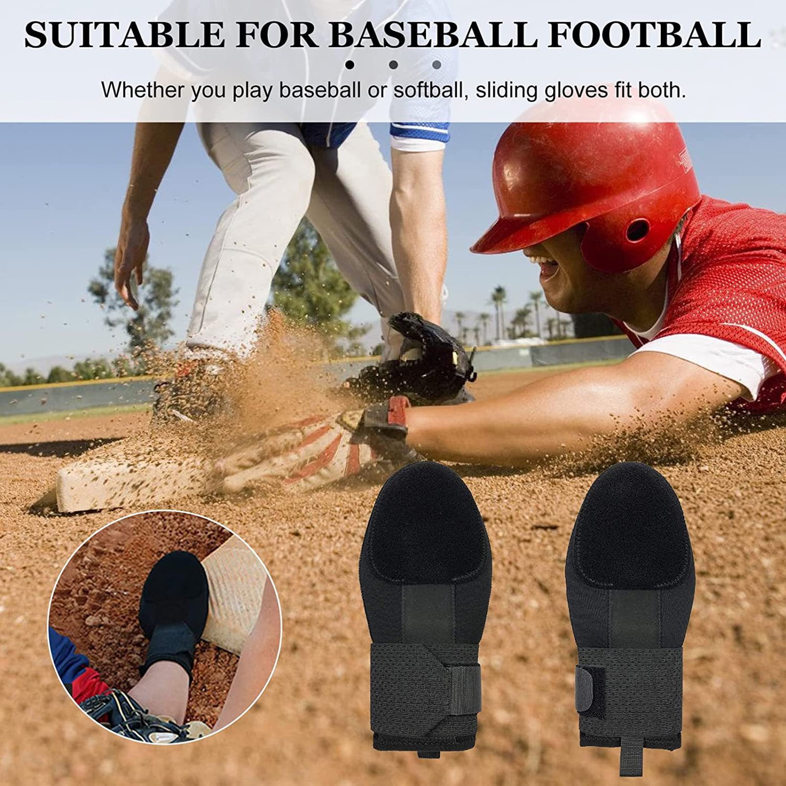 Visland Pc Baseball Sliding Mitt Hand Protection Softball Base