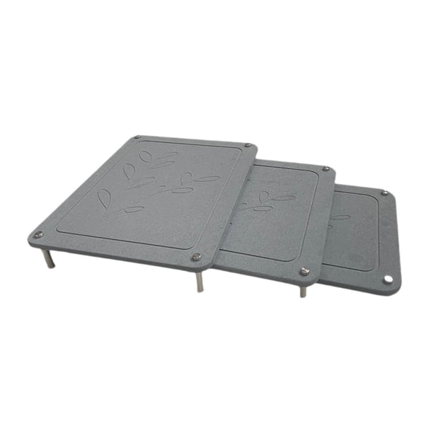 Tapete de secado de piedra para encimera de cocina, diatomeas, ahorro de espacio, multiusos, no tóxico 3 piezas