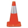 3M PVC Traffic Safety Cones (9012): 18 in. Reflective Safety Cone (Orange)