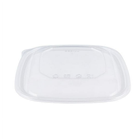 Karat PET Dome Lid (Clear) for 24-48 oz PET Square Bowl - 300 ct