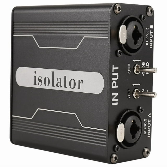 Aislador de Audio GX200 Mezclador Doble Canal 6.5 XLR Ruido Sonido Actual MicróFono Filtro ComúN