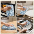 thumbnail image 6 of 2 Pcs Funny Kitchen Towels,Blue Christmas Snowflake Pattern Microfiber Dish Towels,Kitchen Tea Towels,Kitchen Towel Set (18" X 26"), 6 of 7