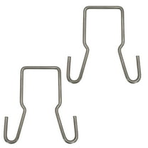 Safety Chain Holder Bracket for 2-inch Trailer Hitch Shank - Clip-On Steel Hanger Hook (2 Pack)
