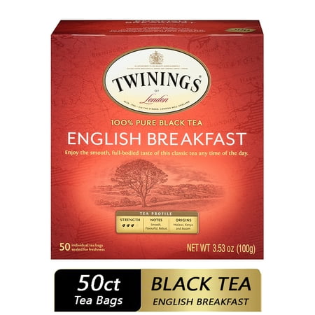 Twinings of London English Breakfast Tea Bags, 50 Ct., 3.53