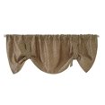 thumbnail image 1 of Cortinas de niveles de cocina jacquard catiónico Cortina de café de bolsillo de varilla 52x18 pulgadas Sunnimix Paneles de cortina corta, 1 of 7
