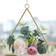 thumbnail image 3 of Wosthever Guirnalda de aro de anillo de metal con flores de rosas artificiales, amplia aplicación en cualquier entorno Decoración Y892trilateral, 3 of 6