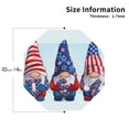 thumbnail image 2 of Yiaed Cute Gnomes in USA1 Print Leather Coasters for Drinks - Cup Coasters Coffee Table Kitchen Table Bar, Home & Office Gifts Handmade Drink Coasters-Octagon, 2 of 6