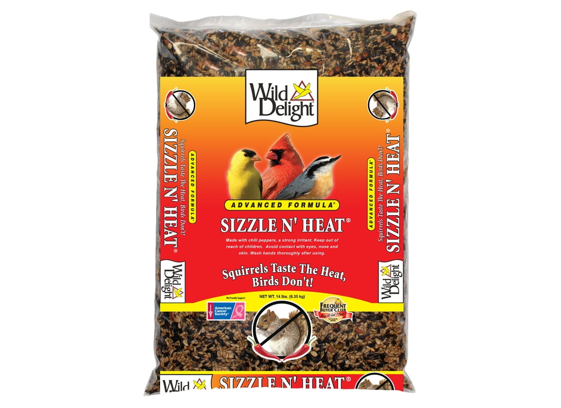 Wild Delight Sizzle N' Heat Advanced Formula Birdseed Food- 14 Pounds