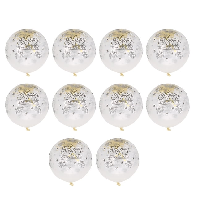 Ballons Confettis, 10pcs Latex Transparent Ballons Sequi Ballons Parti Conception Conviviale