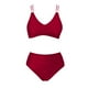 thumbnail image 5 of Traje de baño para mujer, moda para mujer, traje de baño sólido sin mangas, push-up, acolchado, traje de baño, ropa de playa, trajes de baño para mujer, 5 of 6