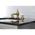 thumbnail image 4 of Kingston Brass KC7067PX Vintage 8 in. Widespread Bathroom Faucet, Brushed Brass, 4 of 5