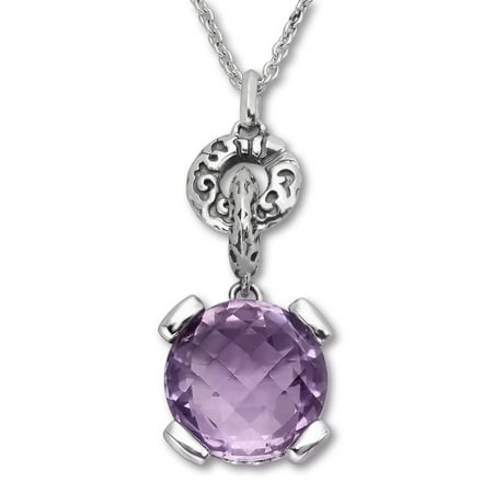 Evert deGraeve 6 1/4 ct Amethyst Pendant Necklace in Sterling Silver