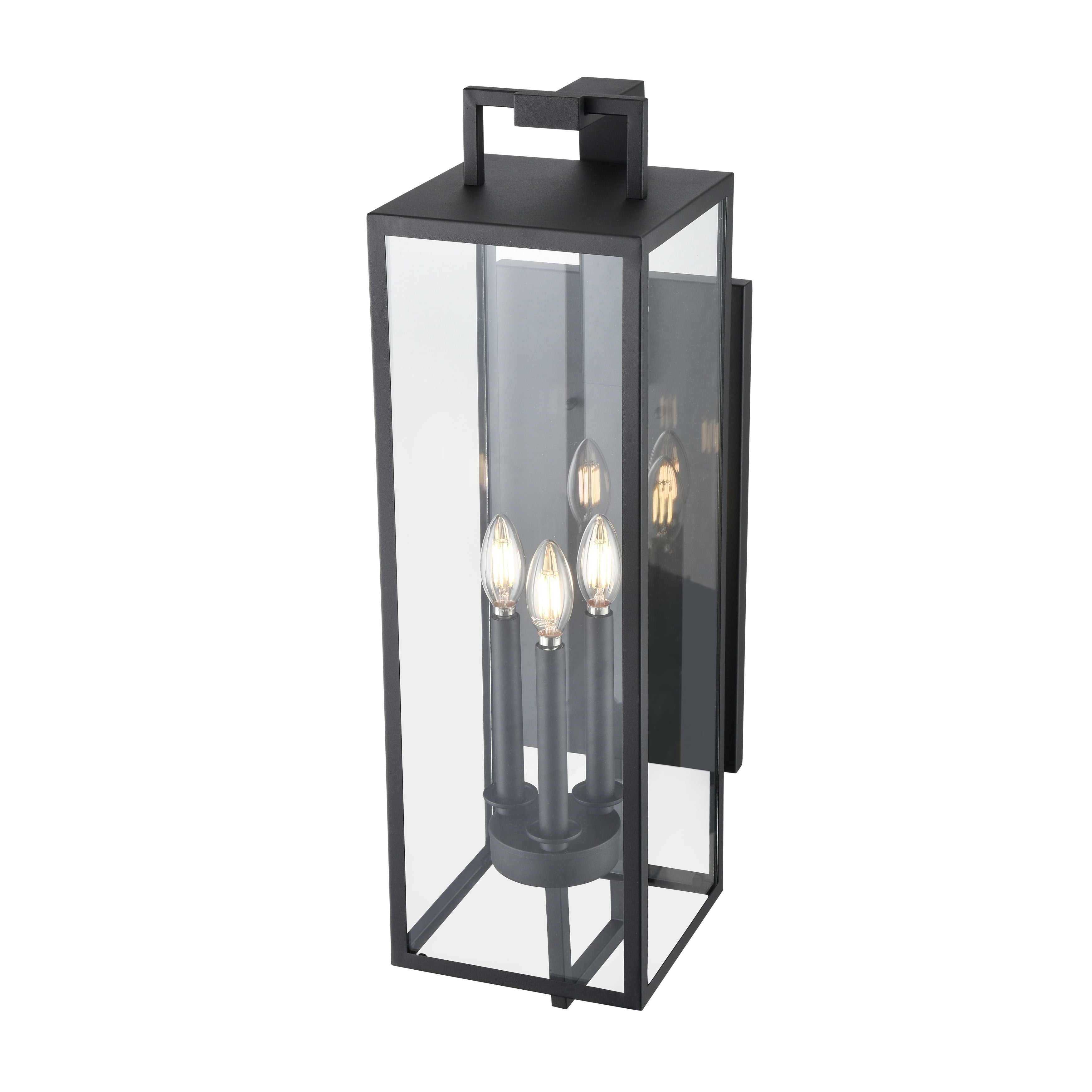 Millennium Lighting  Lamont 1 Light Outdoor Wall Sconce in Textured Black 28.5  Inch