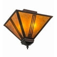 thumbnail image 5 of Meyda Tiffany 163127 Prairie Loft 2 Light 19" Wide Semi-Flush Ceiling Fixture - MultiColor, 5 of 7