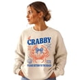thumbnail image 4 of If Crabby Please Return to the Beach Sweatshirt Funny Coastal Crab Crewneck for Women Kids Family Sand Sweatshirt Adult X-L, 4 of 8