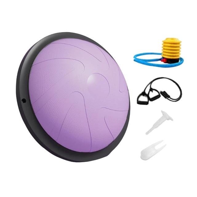 Siruishop Balance Ball with Resistance Bands and Pump Balance Training Anti Slip Base Half